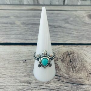 James Avery Turquoise Turtle Gemstone Ring